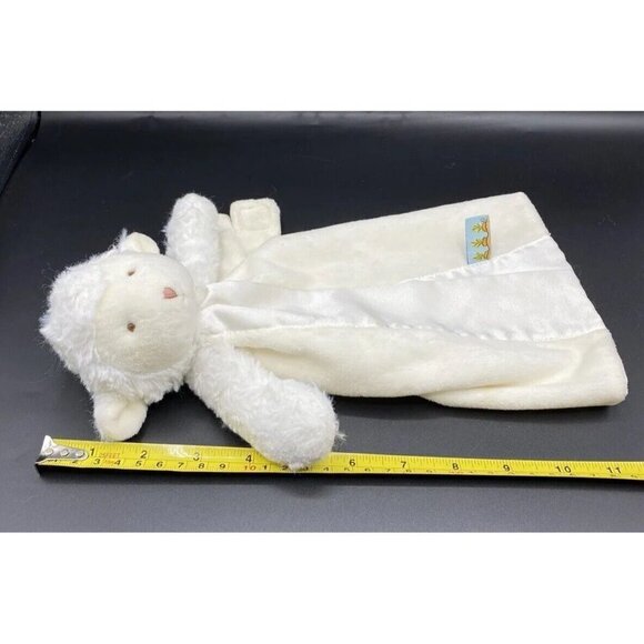 Bunnies by the Bay White Cream Bunny Rabbit Lovey Wrist Pacifier Rattle Holder - Picture 9 of 11